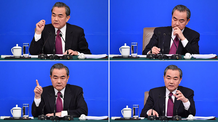 外交部部长王毅就“中国的外交政策和对外关系”的相关问题回答中外记者的提问。